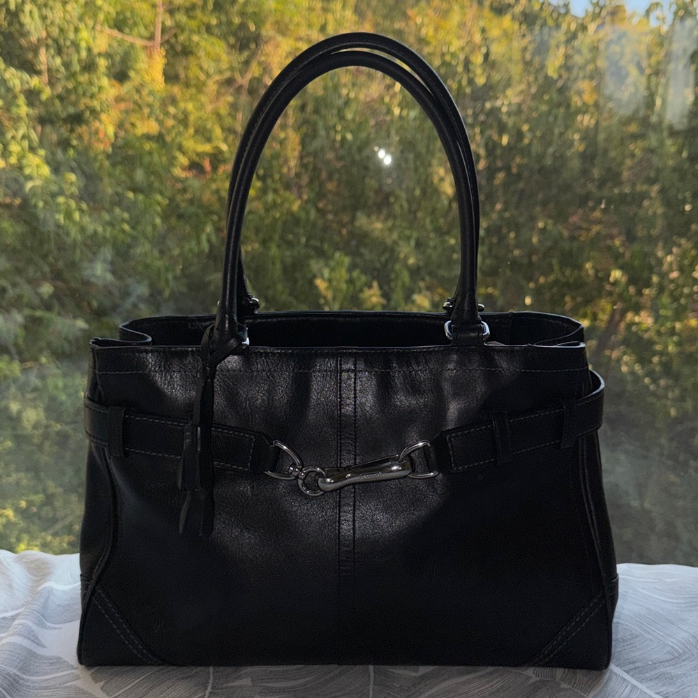 Coach Vintage Black Leather Handbag